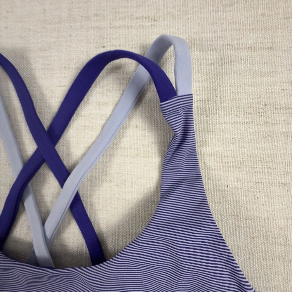 Lululemon Energy Bra Wee Stripe Bruised Berry Cool Breeze Bruised Berry